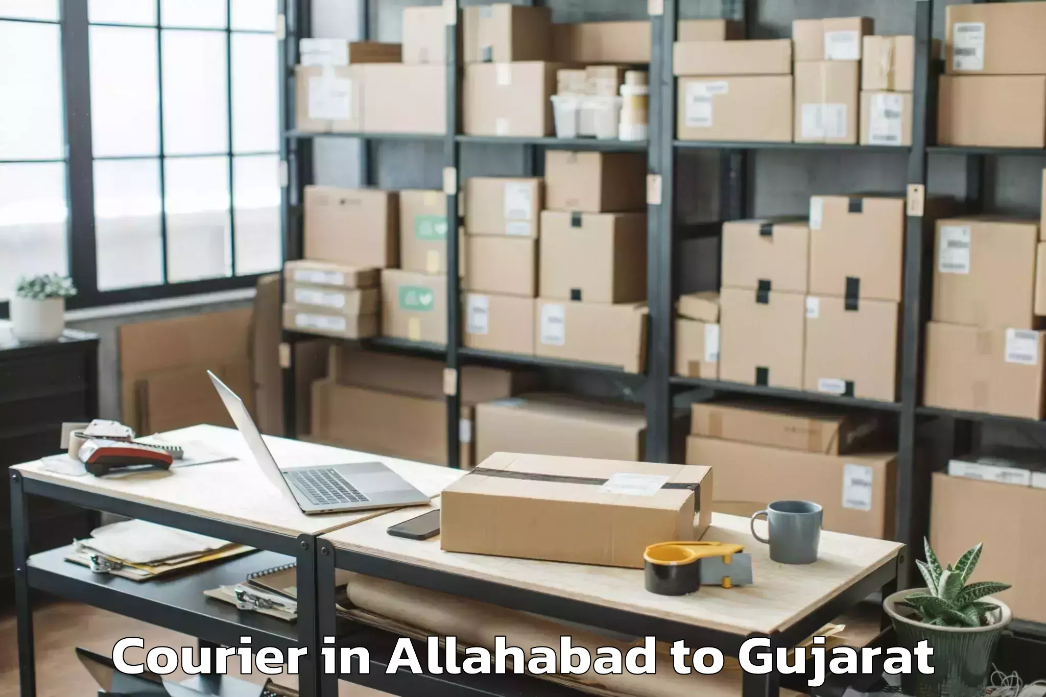 Quality Allahabad to Kadi Courier